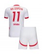 RB Leipzig Lois Openda #11 Replika Hemmakläder Barn 2024-25 Kortärmad (+ byxor)
